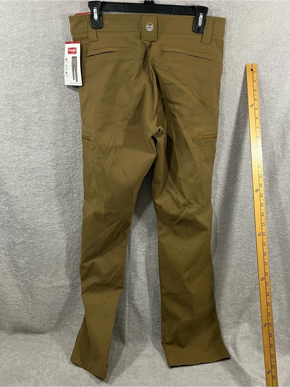 Wrangler All Terrain Cargo Mens 29x30 Brown Straight Fit Utility Pants